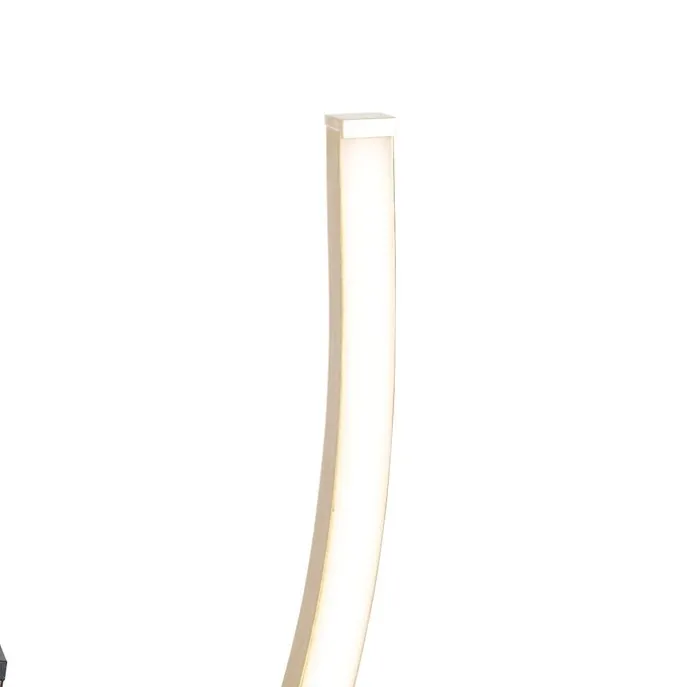 Design-Stehleuchte Schwarz mit Gold inkl. Dimmbarer LED - Blaze