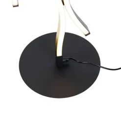 Design-Stehleuchte Schwarz mit Gold inkl. Dimmbarer LED - Blaze