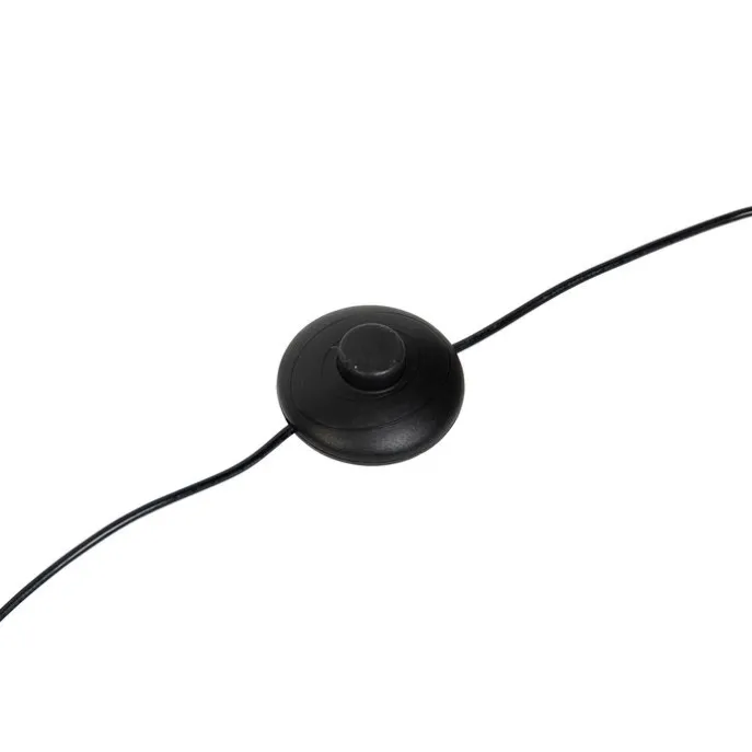 Design-Stehleuchte Schwarz mit Gold inkl. Dimmbarer LED - Blaze