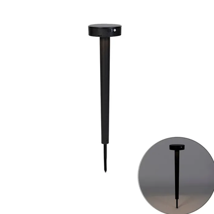 Design-Stiftspot schwarz inkl. LED und Dimmer IP55 Solar - Fiorina