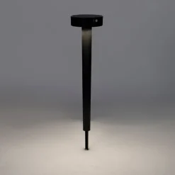 Design-Stiftspot schwarz inkl. LED und Dimmer IP55 Solar - Fiorina