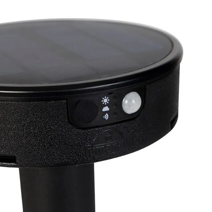 Design-Stiftspot schwarz inkl. LED und Dimmer IP55 Solar - Fiorina