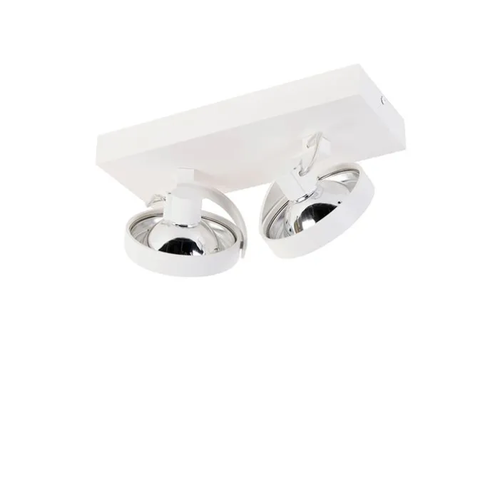 Designstrahler weiß verstellbar 2-flammig - Go