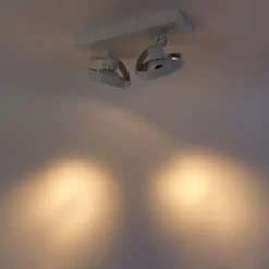 Designstrahler weiß verstellbar 2-flammig - Go