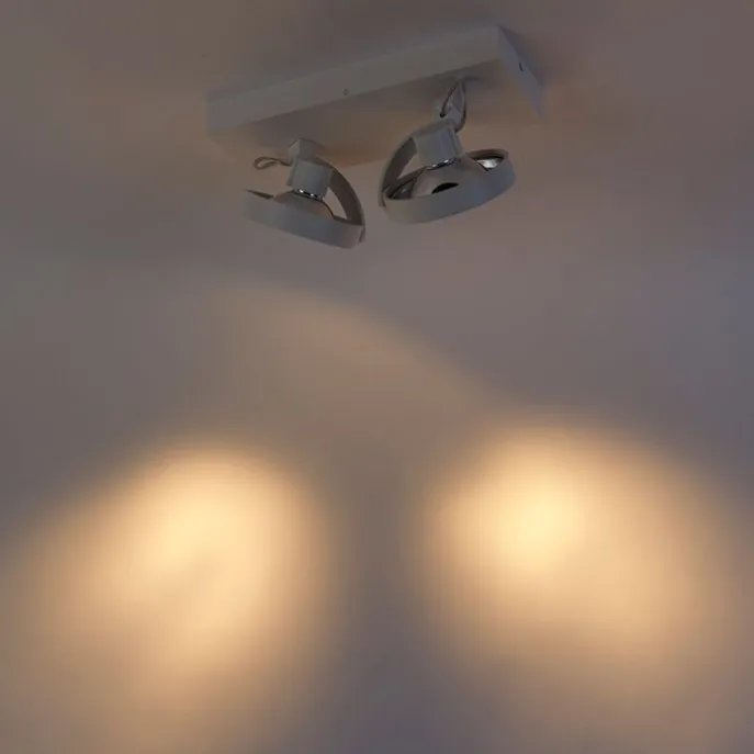 Designstrahler weiß verstellbar 2-flammig - Go