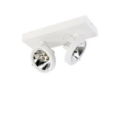 Designstrahler weiß verstellbar 2-flammig - Go