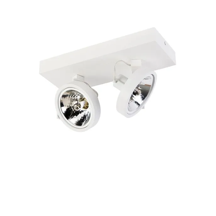 Designstrahler weiß verstellbar 2-flammig - Go