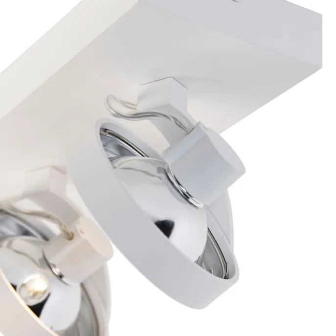 Designstrahler weiß verstellbar 2-flammig - Go