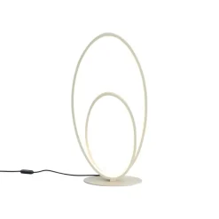 Design-Tischleuchte Beige inkl. LED 3-Stufen-Dimmbar - Boomerang