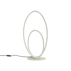 Design-Tischleuchte Beige inkl. LED 3-Stufen-Dimmbar - Boomerang