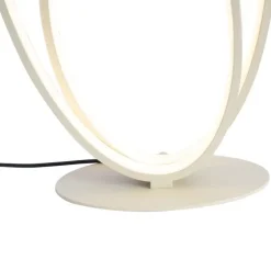 Design-Tischleuchte Beige inkl. LED 3-Stufen-Dimmbar - Boomerang