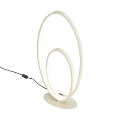 Design-Tischleuchte Beige inkl. LED 3-Stufen-Dimmbar - Boomerang