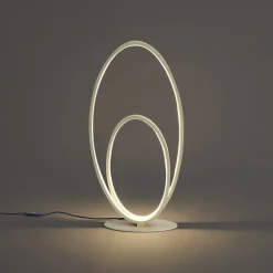 Design-Tischleuchte Beige inkl. LED 3-Stufen-Dimmbar - Boomerang