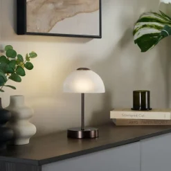 Design-Tischleuchte Dunkelbronze inkl. LED Dimmbar - Joya