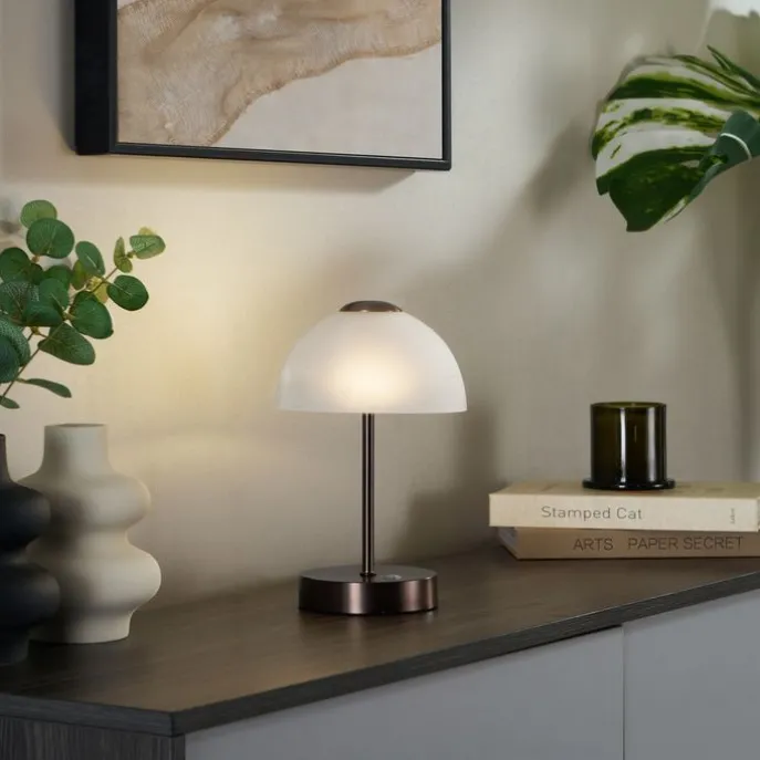 Design-Tischleuchte Dunkelbronze inkl. LED Dimmbar - Joya