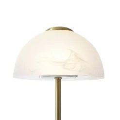 Design-Tischleuchte Gold mit Opalglas inkl. LED Dimmbar - Joya