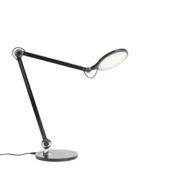 Design-Tischleuchte schwarz inkl. LED mit Touch- und Induktionsladegerät - Don