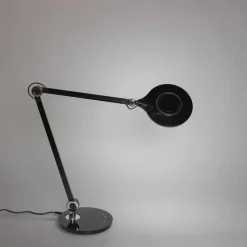 Design-Tischleuchte schwarz inkl. LED mit Touch- und Induktionsladegerät - Don