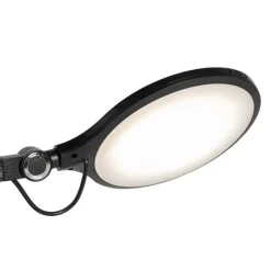 Design-Tischleuchte schwarz inkl. LED mit Touch- und Induktionsladegerät - Don