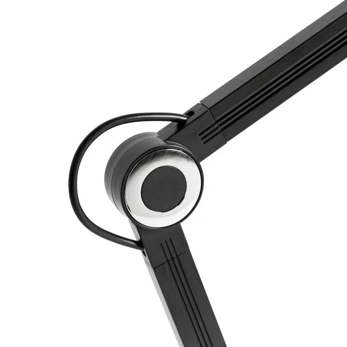 Design-Tischleuchte schwarz inkl. LED mit Touch- und Induktionsladegerät - Don