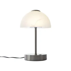 Design-Tischleuchte Stahl mit Opalglas inkl. LED Dimmbar - Joya