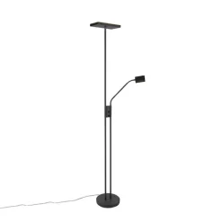 Design-Uplighter Jazzy mit Leselampe eckig schwarz