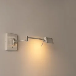 Design-Wandleuchte aus Stahl inkl. LED dimmbar - Notia