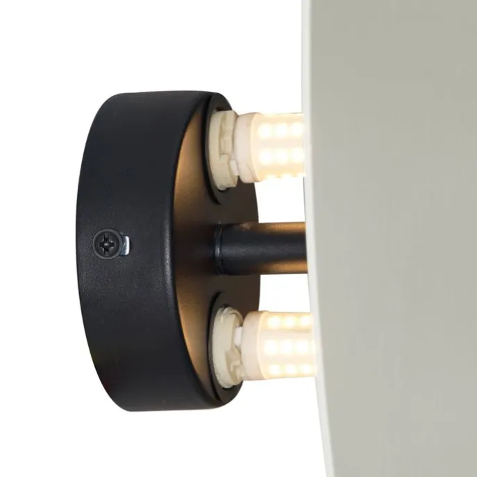 Design-Wandleuchte Beige Organisch 32cm 2-Lichter - Pulley