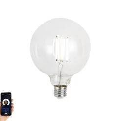 Dimmbare E27 LED-Glühbirne G125 Klar 7W 806lm 2700-6500K
