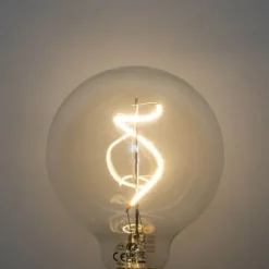 E27 dimmbare LED Spiral Filament G95 4W 270lm 2700K