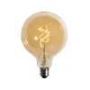 E27 Dimmbare LED Spiral Filament Gold G125 4W 270lm 2200K