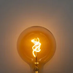 E27 Dimmbare LED Spiral Filament Gold G125 4W 270lm 2200K