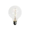 E27 dimmbare LED Spiral Filament G95 4W 270lm 2200K