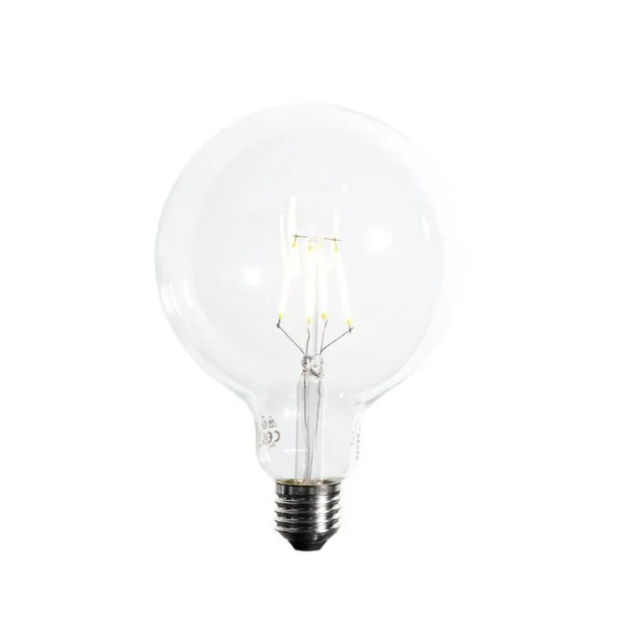 E27 dimmbare LED Spiral Filament G125 5W 450lm 2700K