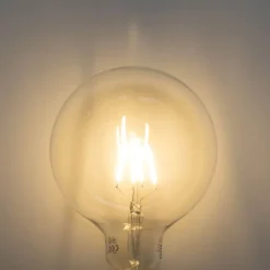 E27 dimmbare LED Spiral Filament G125 5W 450lm 2700K