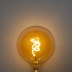 E27 Dimmbare LED Spiral Filament Gold G125 4W 270lm 2700K