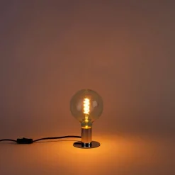 E27 dimmbare LED Spiralfadenlampe G125 blau 4W 180lm 1800K