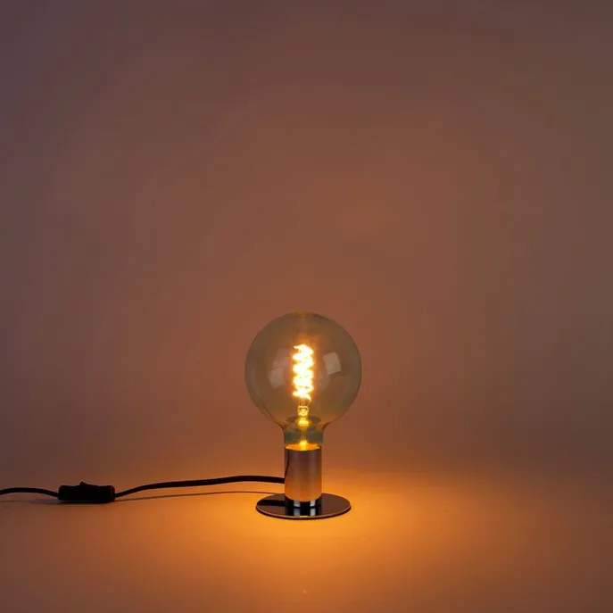 E27 dimmbare LED Spiralfadenlampe G125 blau 4W 180lm 1800K