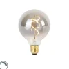 E27 dimmbare LED Spiralfadenlampe G95 Rauch 3W 95 lm 1800K