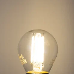 E27 Dimmbare LED-Filament-Glühbirne G45 Klar 4W 470 lm 2700K