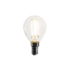 E14 Dimmbare LED-Filament-Glühbirne G45 Klar 4W 470 lm 2700K