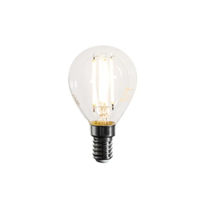 E14 Dimmbare LED-Filament-Glühbirne G45 Klar 4W 470 lm 2700K