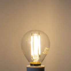 E14 Dimmbare LED-Filament-Glühbirne G45 Klar 4W 470 lm 2700K