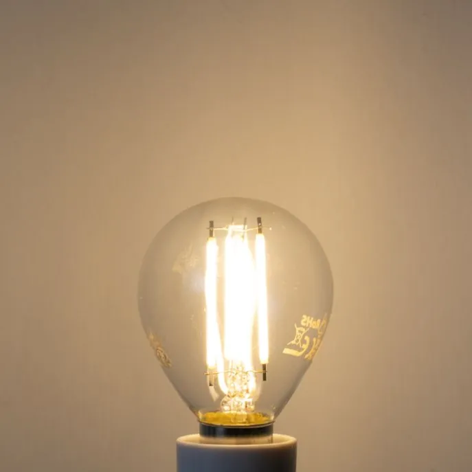 E14 Dimmbare LED-Filament-Glühbirne G45 Klar 4W 470 lm 2700K