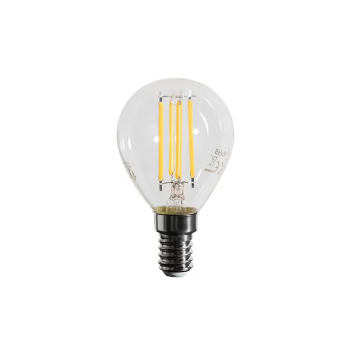 E14 Dimmbare LED-Filament-Glühbirne G45 Klar 4W 470 lm 2700K