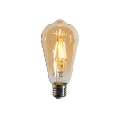 E27 Dimmbare LED-Filament-Glühbirne ST64 Gold 4,5W 450 lm 2200K
