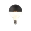 E27 dimmbare LED-Filamentlampe Kopfspiegel G95 schwarz 550lm 2700K