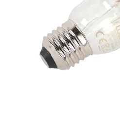 E27 dimmbare LED-Filamentlampe Kopfspiegel G95 schwarz 550lm 2700K