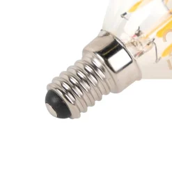 E14 dimmbare LED-Filamentlampe Topspiegel P45 schwarz 300lm 2700K