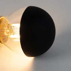 E14 dimmbare LED-Filamentlampe Topspiegel P45 schwarz 300lm 2700K